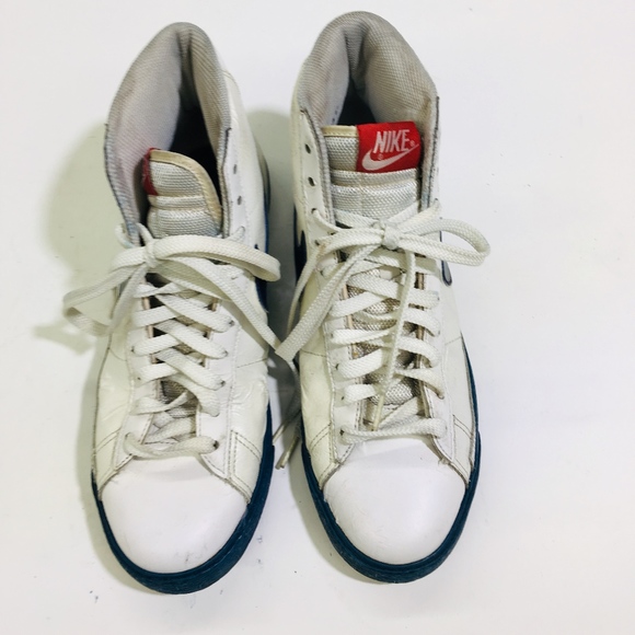 nike blazer high white red